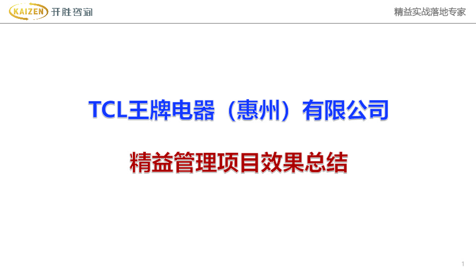 TCL王牌电器（惠州）有限公司